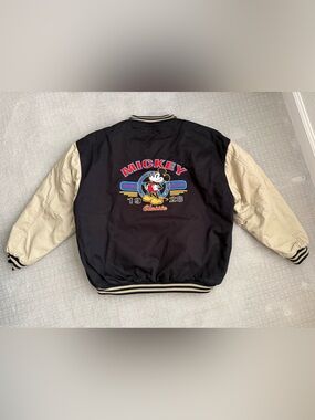 Vintage DISNEY Mickey Mouse Varisty Bomber Jacket Size XL